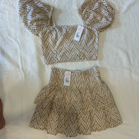 NWT 2 Piece Lilly Pulitzer Yara Eyelet Set - Picture 2 of 3